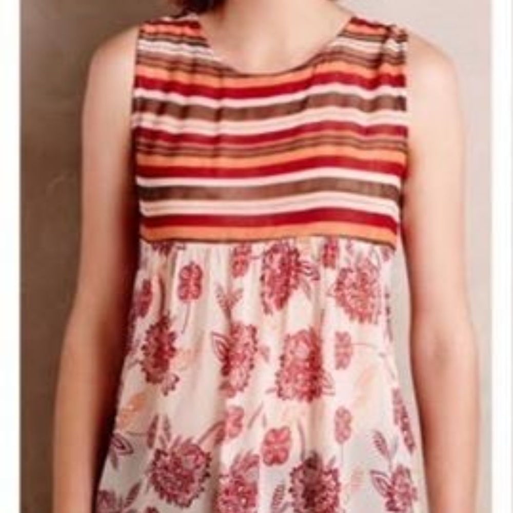 ANTHROPOLOGIE One Fine Day Bryony tank Bohemian - Picture 3 of 8